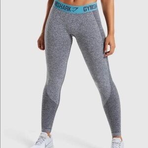 Gymshark Flex Leggings Charcoal Mark Dusty Teal